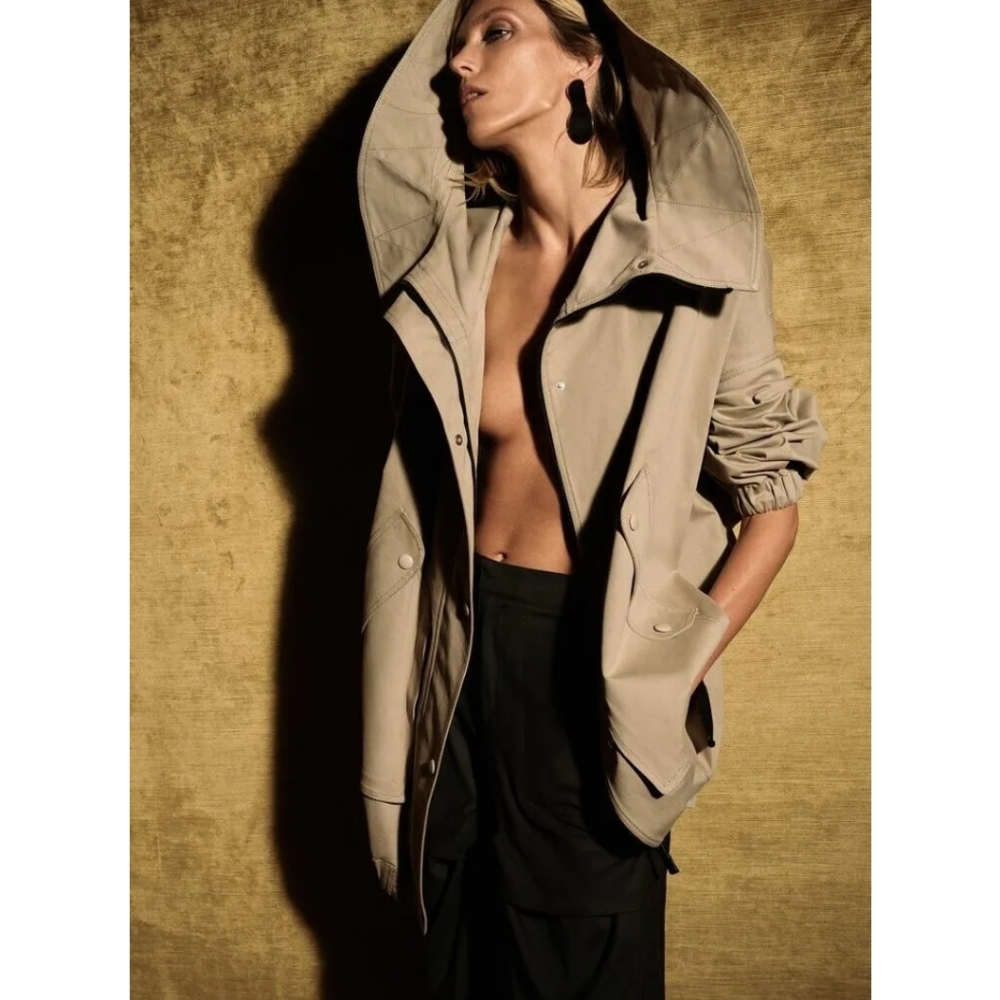 BNWT Zara Oversized Cotton Parka Jacket Small